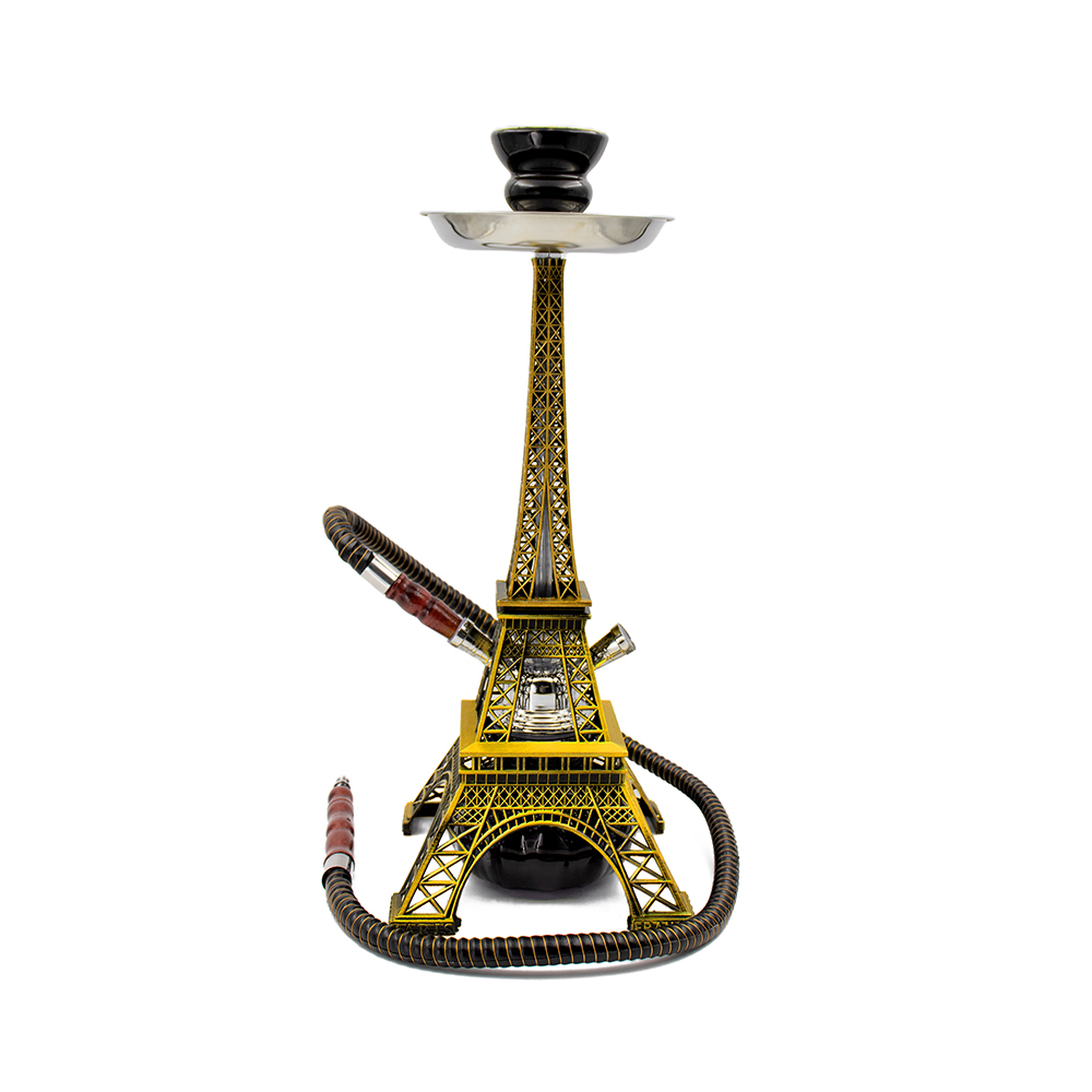 Amazon hot sales Eiffel Tower Hookah Shisha With 2 Hose